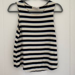 Fighting eel stripped tank top